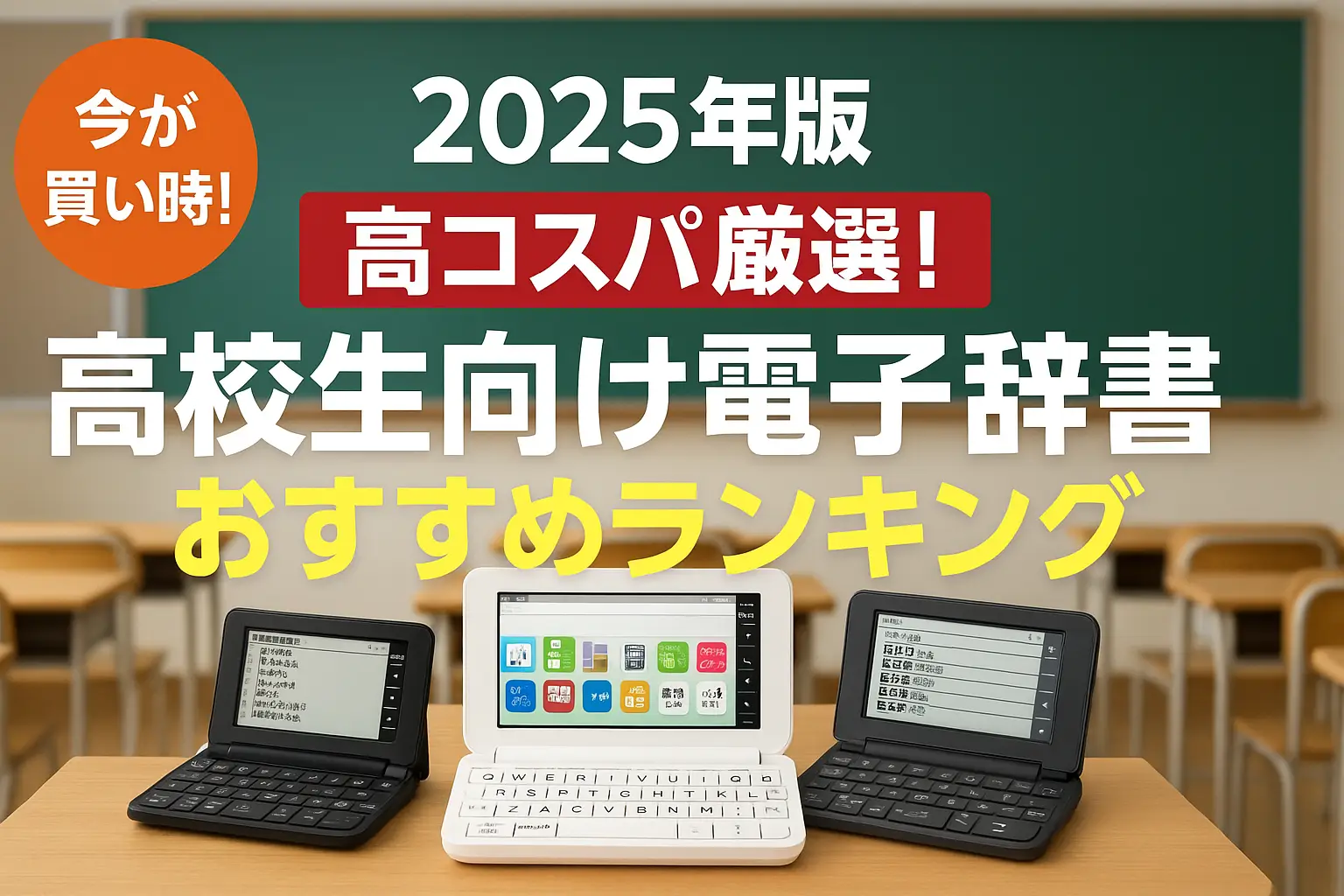 【2025年版】高コスパ厳選！高校生向け電子辞書おすすめランキング