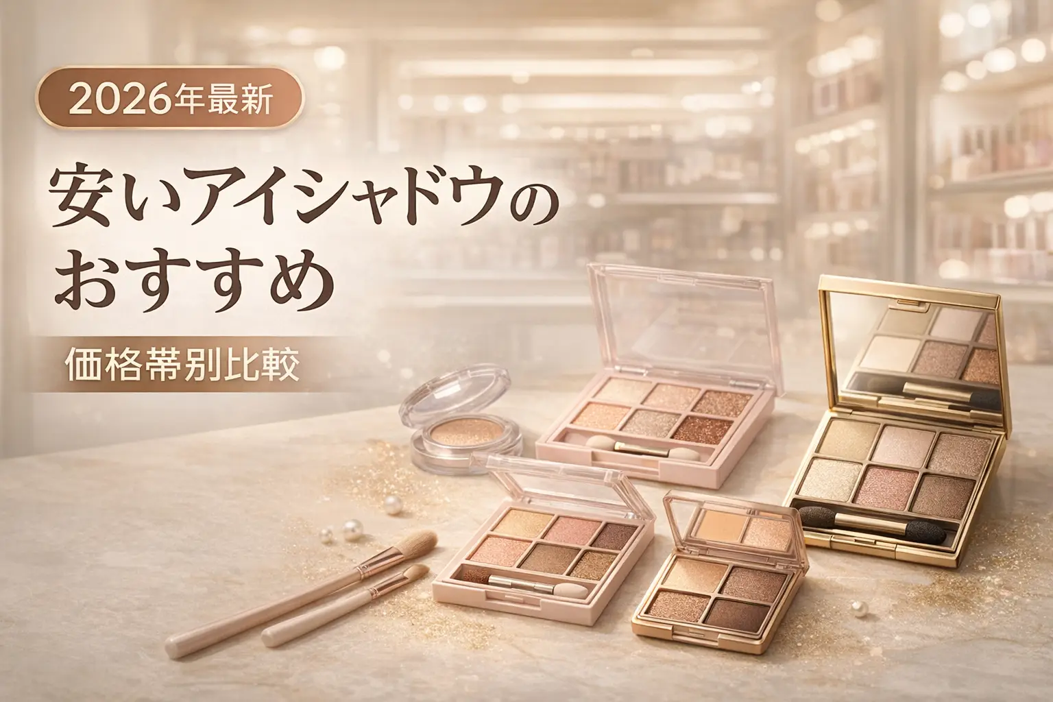 【2026年最新】安いアイシャドウのおすすめ｜価格帯別比較