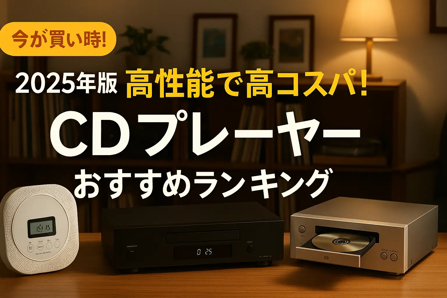 【2025年版】高性能で高コスパ！CDプレーヤーおすすめランキング