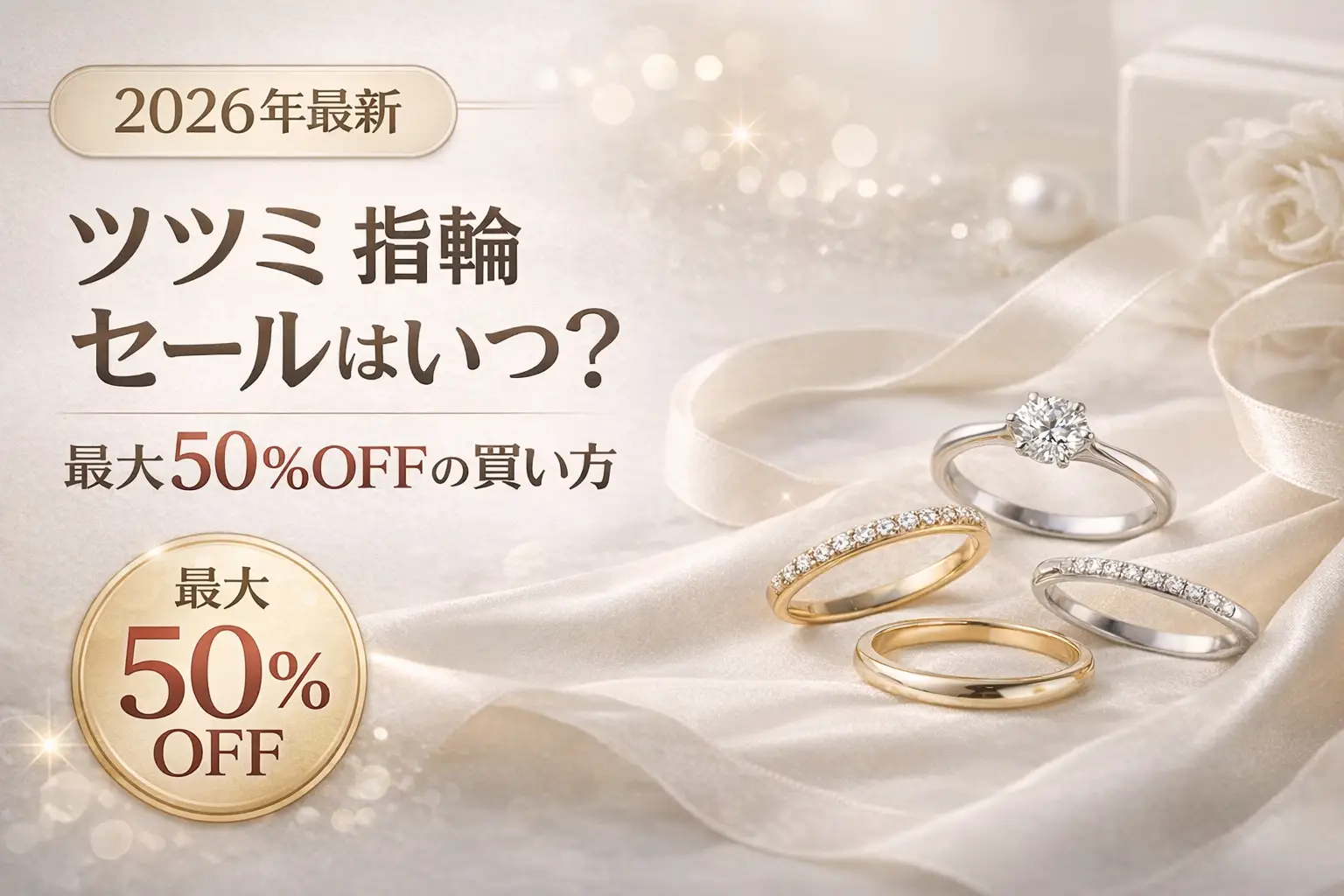 【2026年最新】ツツミ 指輪 セールはいつ？最大50%OFFの買い方