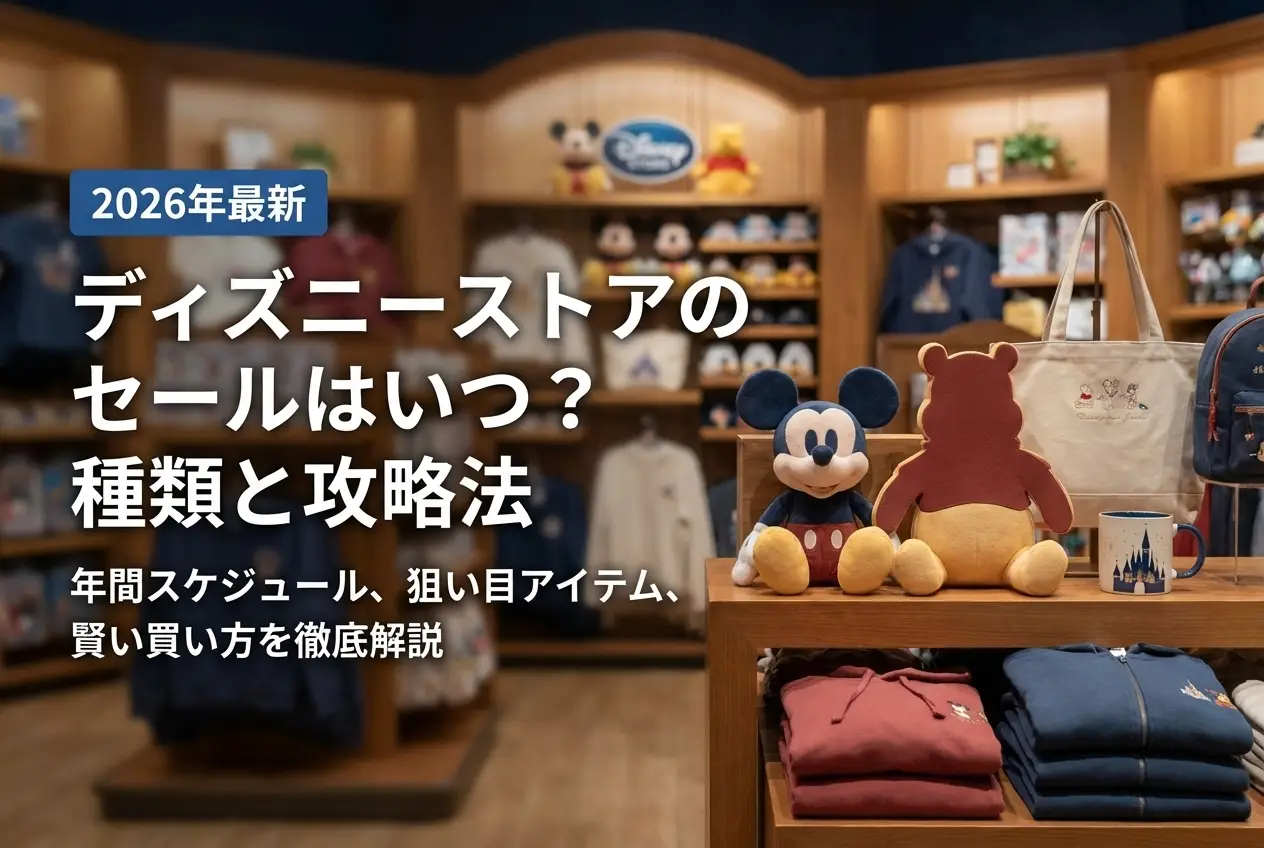 【2026年最新】ディズニーストアのセールはいつ？種類と攻略法