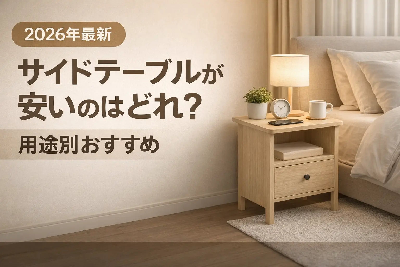 【2026年最新】サイドテーブルが安いのはどれ？用途別おすすめ