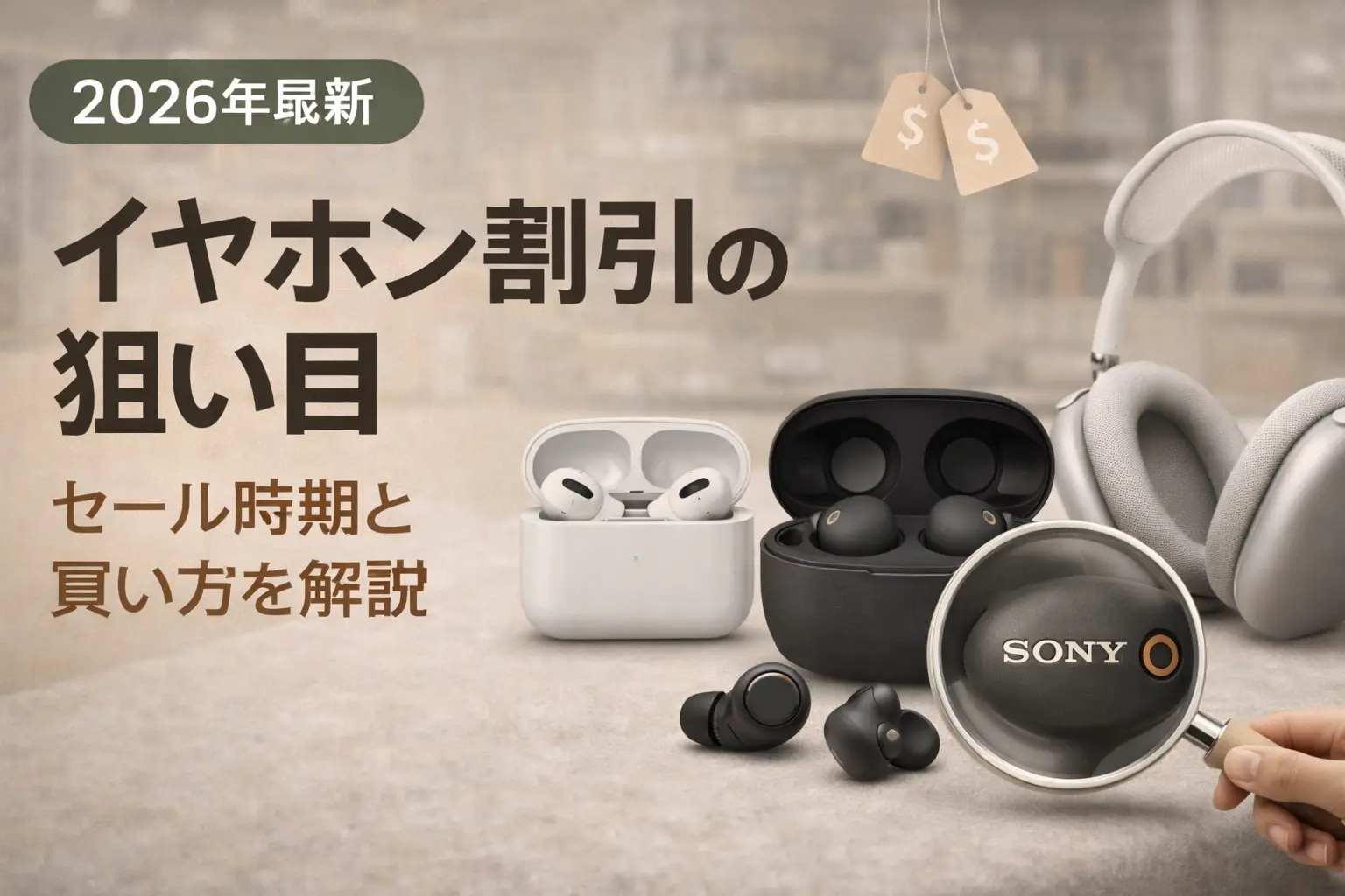 【2026年最新】イヤホン割引の狙い目｜セール時期と買い方を解説