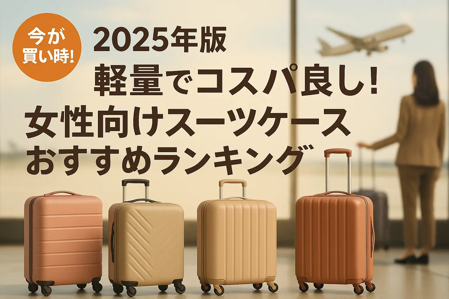 【2025年版】軽量でコスパ良し！女性向けスーツケースおすすめランキング