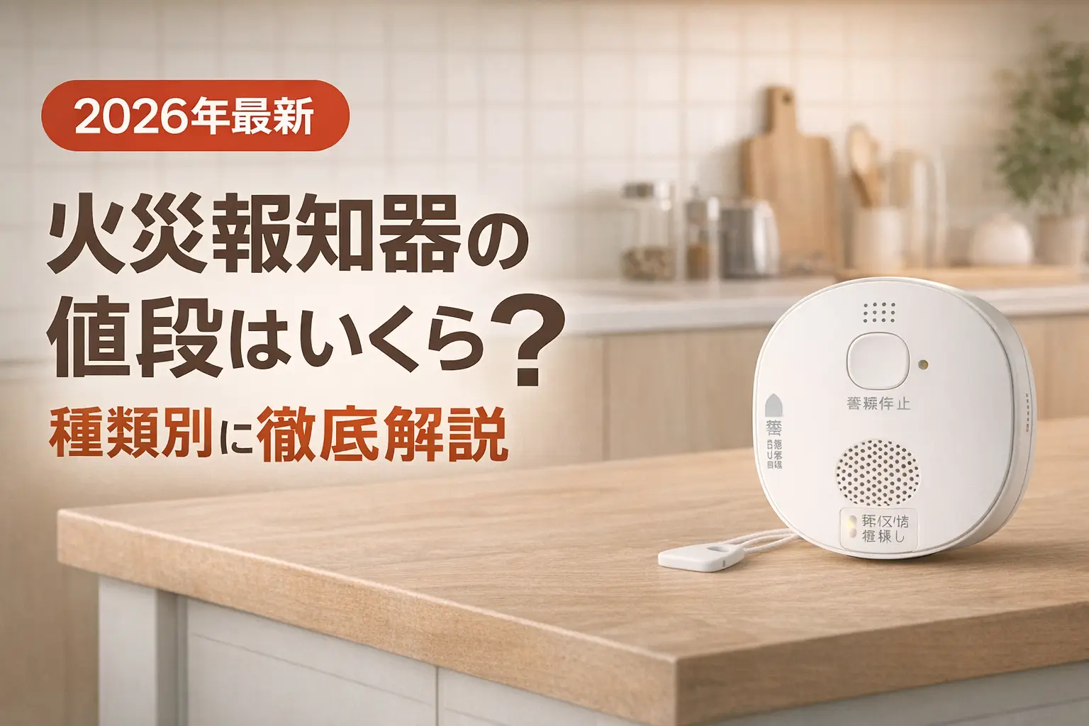【2026年最新】火災報知器の値段はいくら？種類別に徹底解説