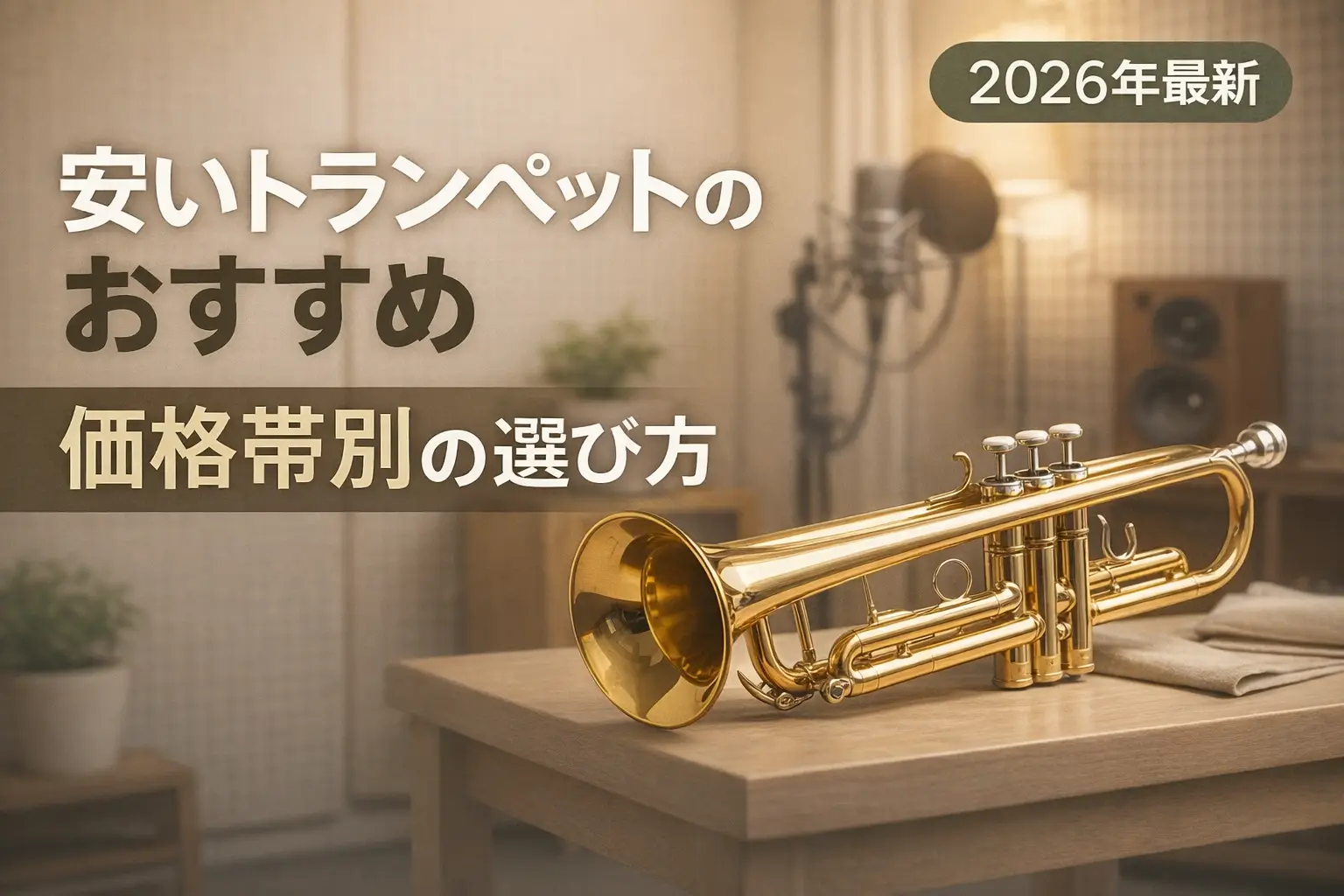 【2026年最新】安いトランペットのおすすめ｜価格帯別の選び方