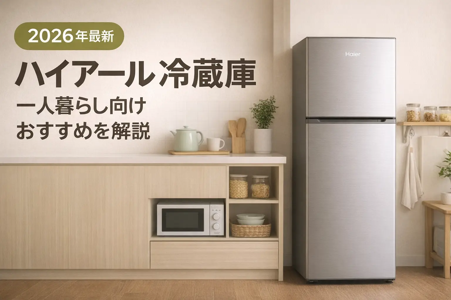 2026年最新】ハイアール冷蔵庫 一人暮らし向けおすすめを解説 | プライシー