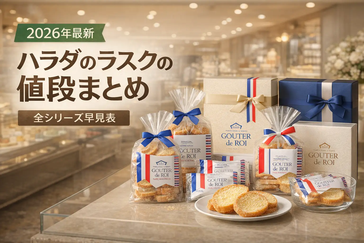 【2026年最新】ハラダのラスクの値段まとめ｜全シリーズ早見表