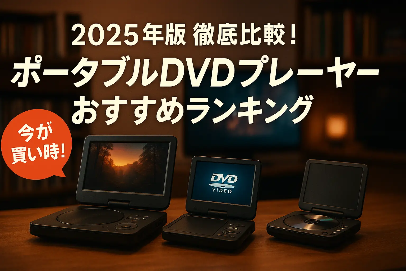 【2025年版】徹底比較！ポータブルDVDプレーヤーおすすめランキング