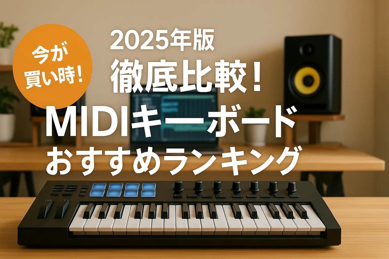 【2025年版】徹底比較！MIDIキーボードおすすめランキング