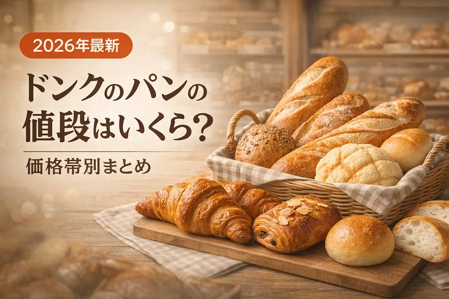 【2026年最新】ドンクのパンの値段はいくら？価格帯別まとめ