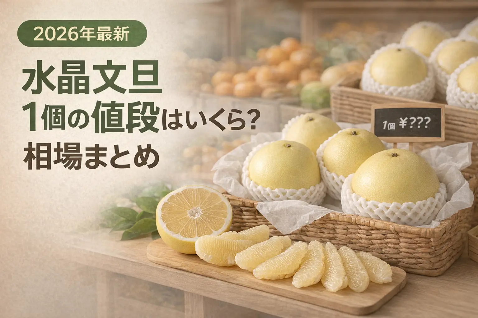 2026年最新】水晶文旦1個の値段はいくら？相場まとめ | プライシー