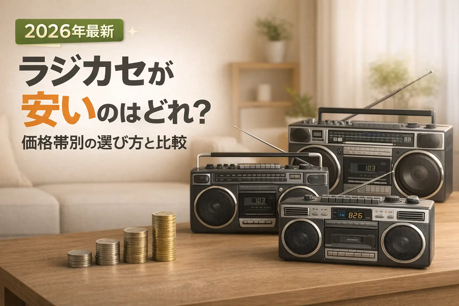 【2026年最新】ラジカセが安いのはどれ？価格帯別の選び方と比較