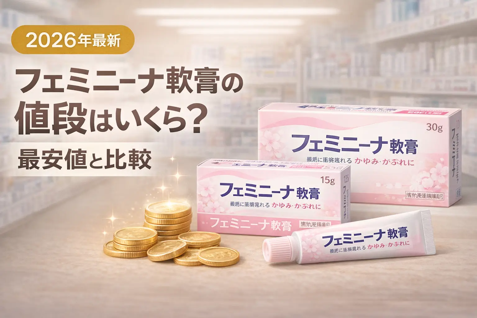 【2026年最新】フェミニーナ軟膏の値段はいくら？｜最安値と比較