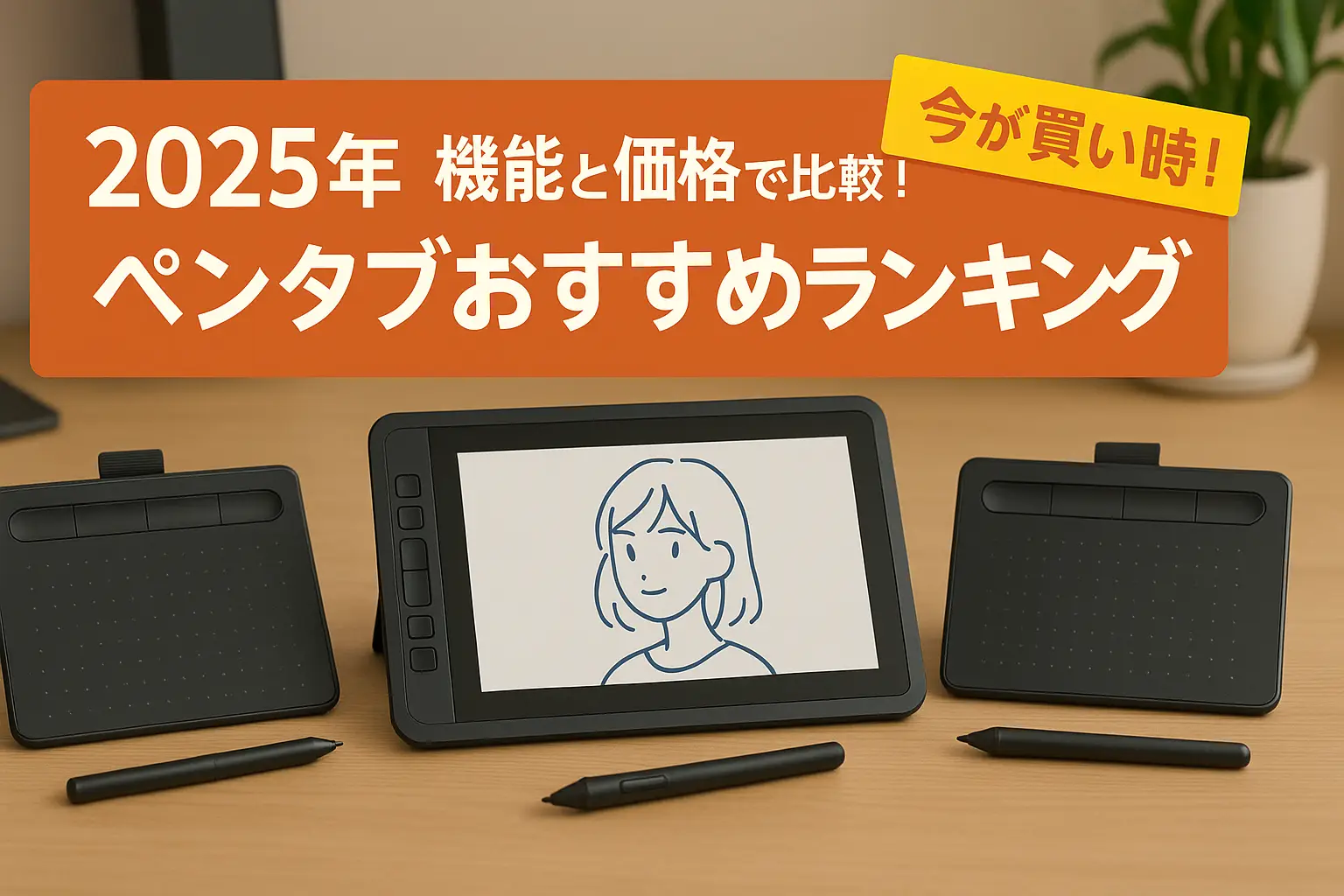 【2025年版】機能と価格で比較！ペンタブおすすめランキング
