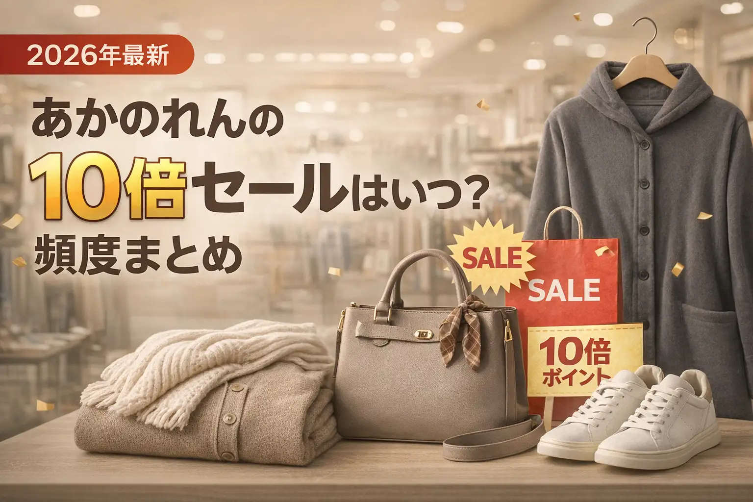 【2026年最新】あかのれんの10倍セールはいつ？頻度まとめ