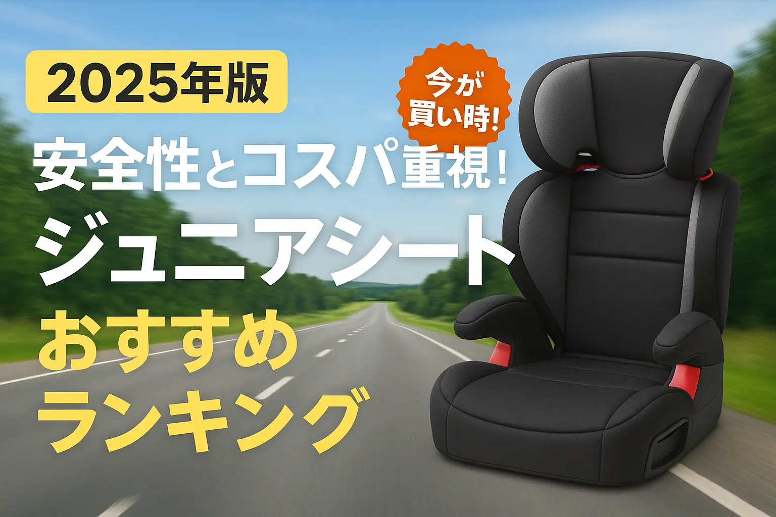 【2025年版】安全性とコスパ重視！ジュニアシートおすすめランキング