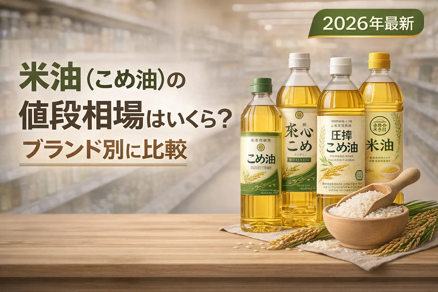 【2026年最新】米油（こめ油）の値段相場はいくら？ブランド別に比較