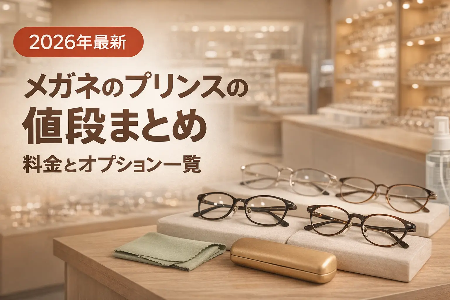 【2026年最新】メガネのプリンスの値段まとめ｜料金とオプション一覧