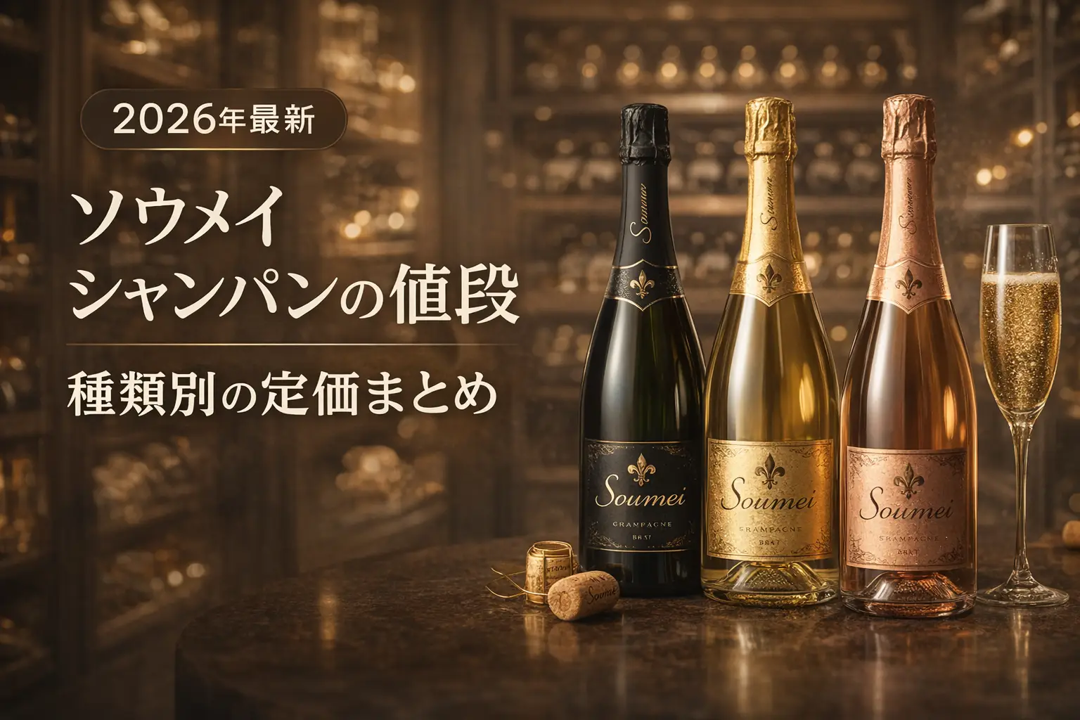 【2026年最新】ソウメイ シャンパンの値段｜種類別の定価まとめ