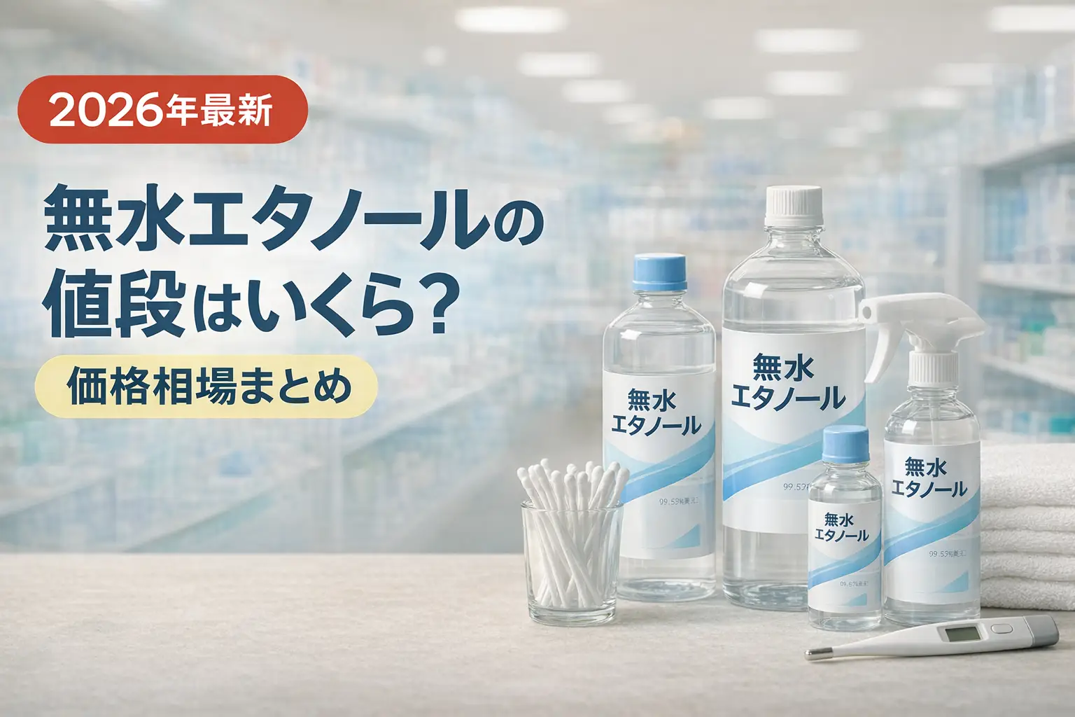 【2026年最新】無水エタノールの値段はいくら？価格相場まとめ