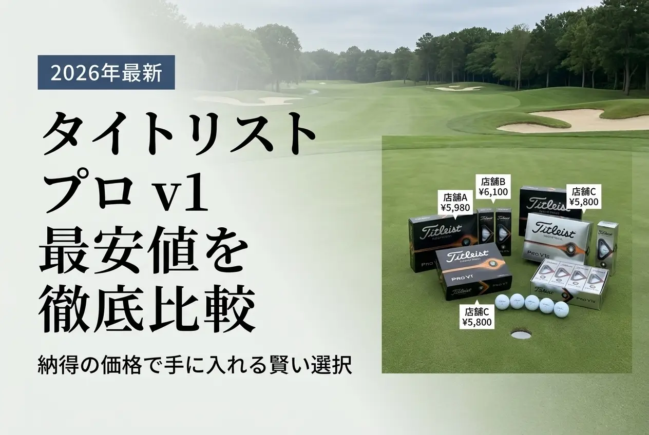 【2026年最新】タイトリスト プロ v1 最安値を徹底比較