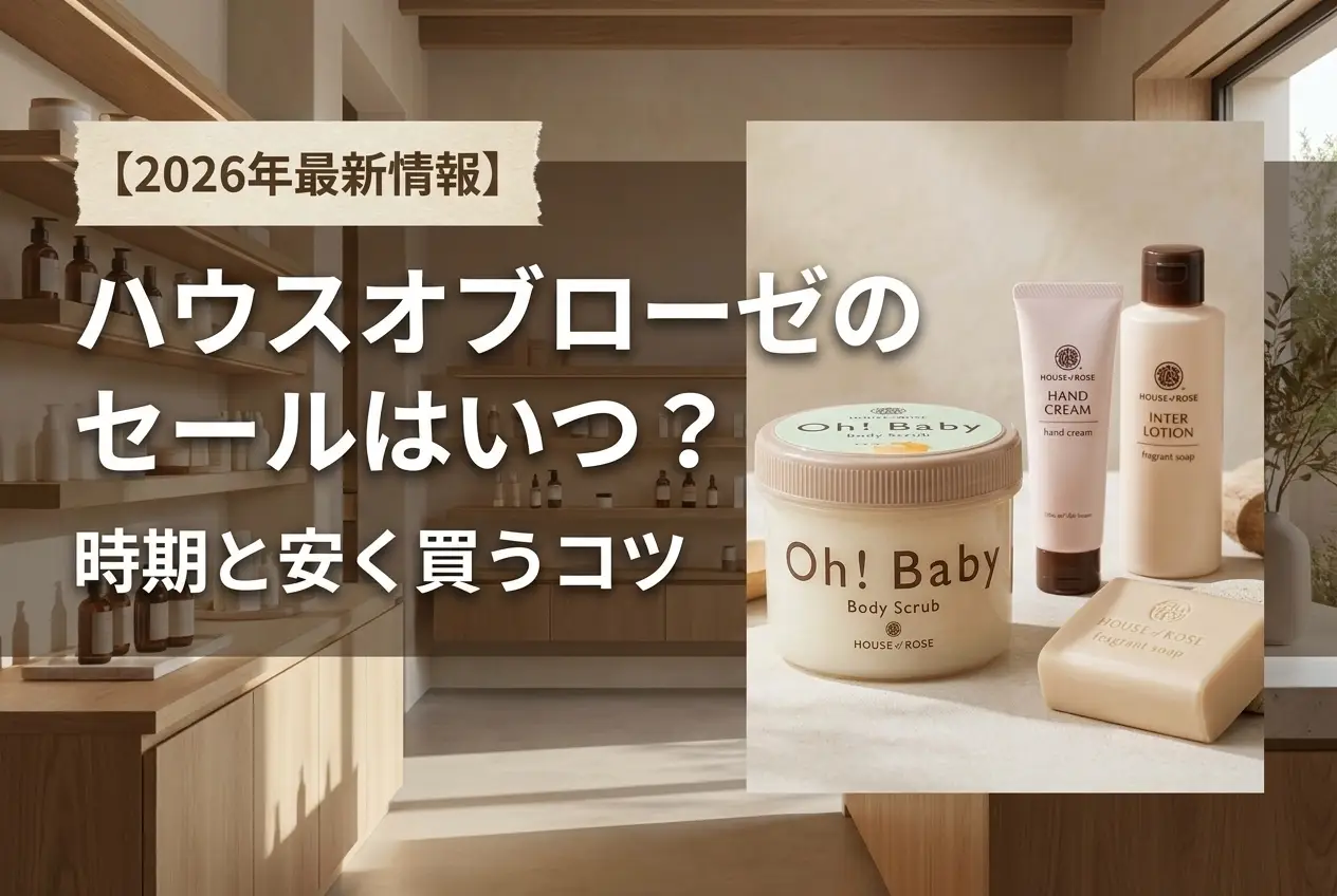 【2026年最新】ハウスオブローゼのセールはいつ？時期と安く買うコツ