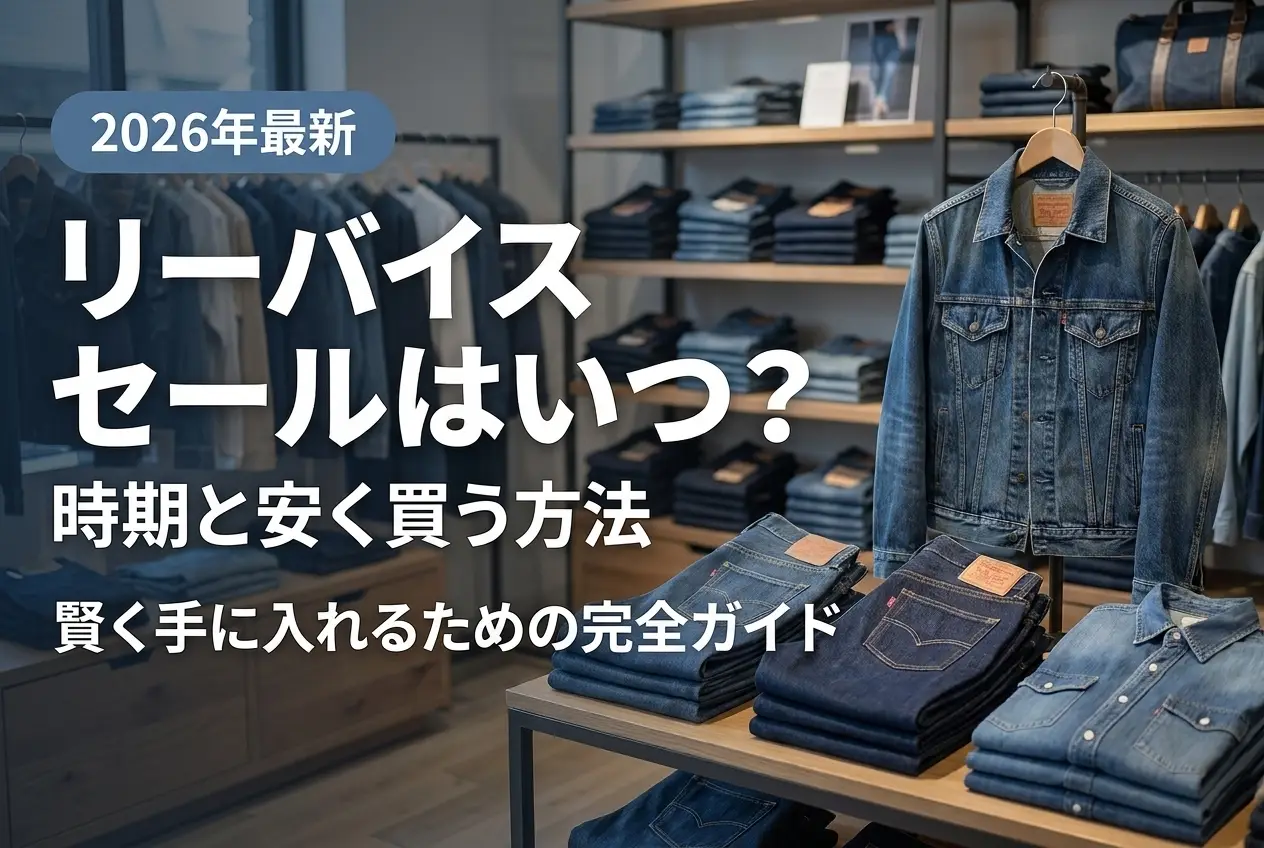 【2026年最新】リーバイス セールはいつ？時期と安く買う方法