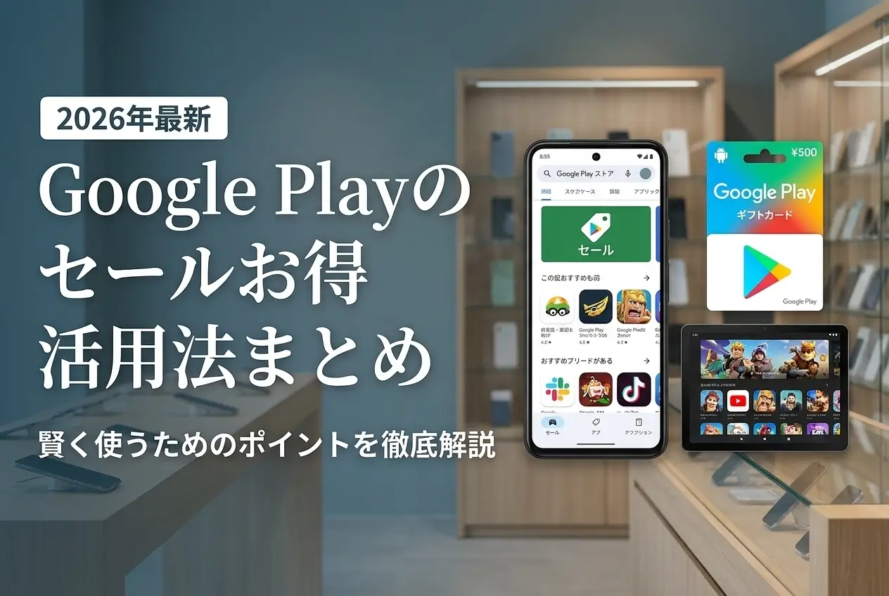 【2026年最新】Google Playのセールお得活用法まとめ
