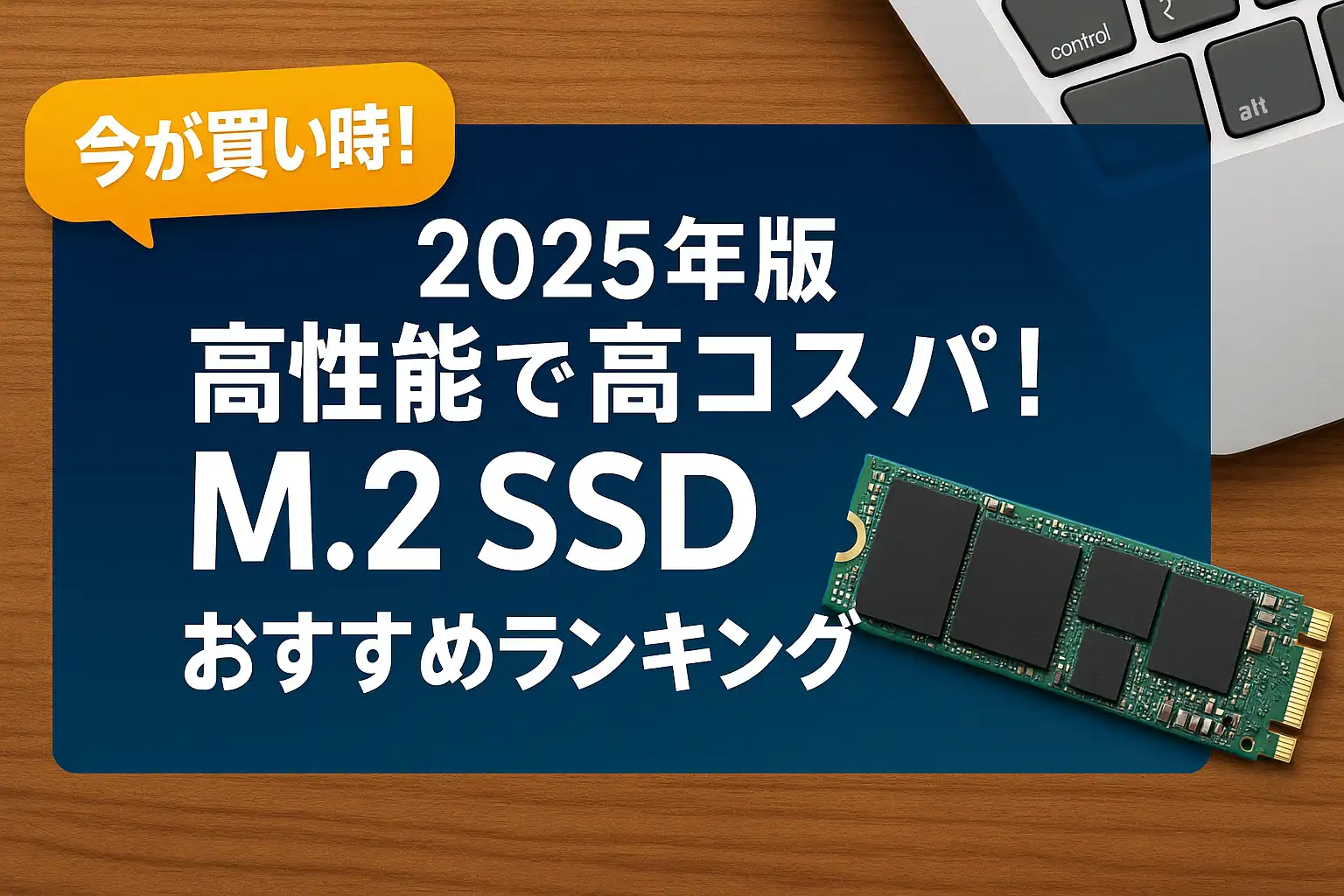 【2025年版】高性能で高コスパ！M.2 SSDおすすめランキング