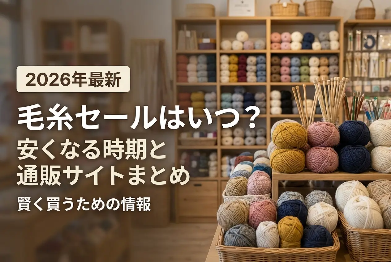 【2026年最新】毛糸セールはいつ？安くなる時期と通販サイトまとめ