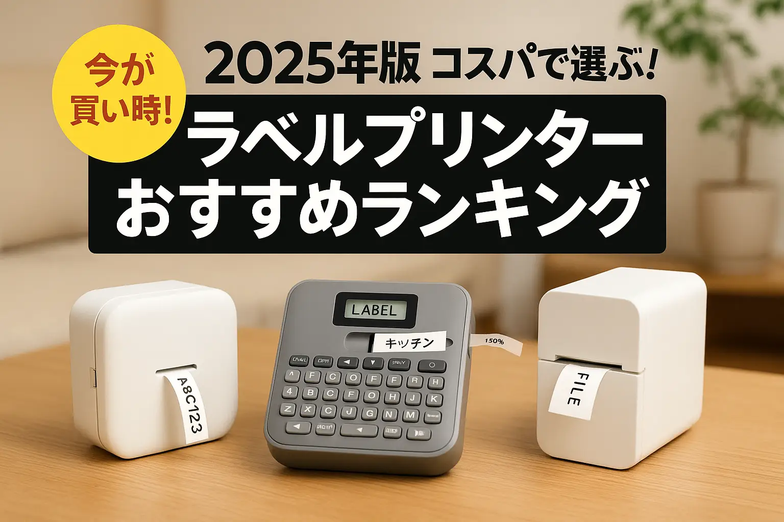 【2025年版】コスパで選ぶ！ラベルプリンターおすすめランキング