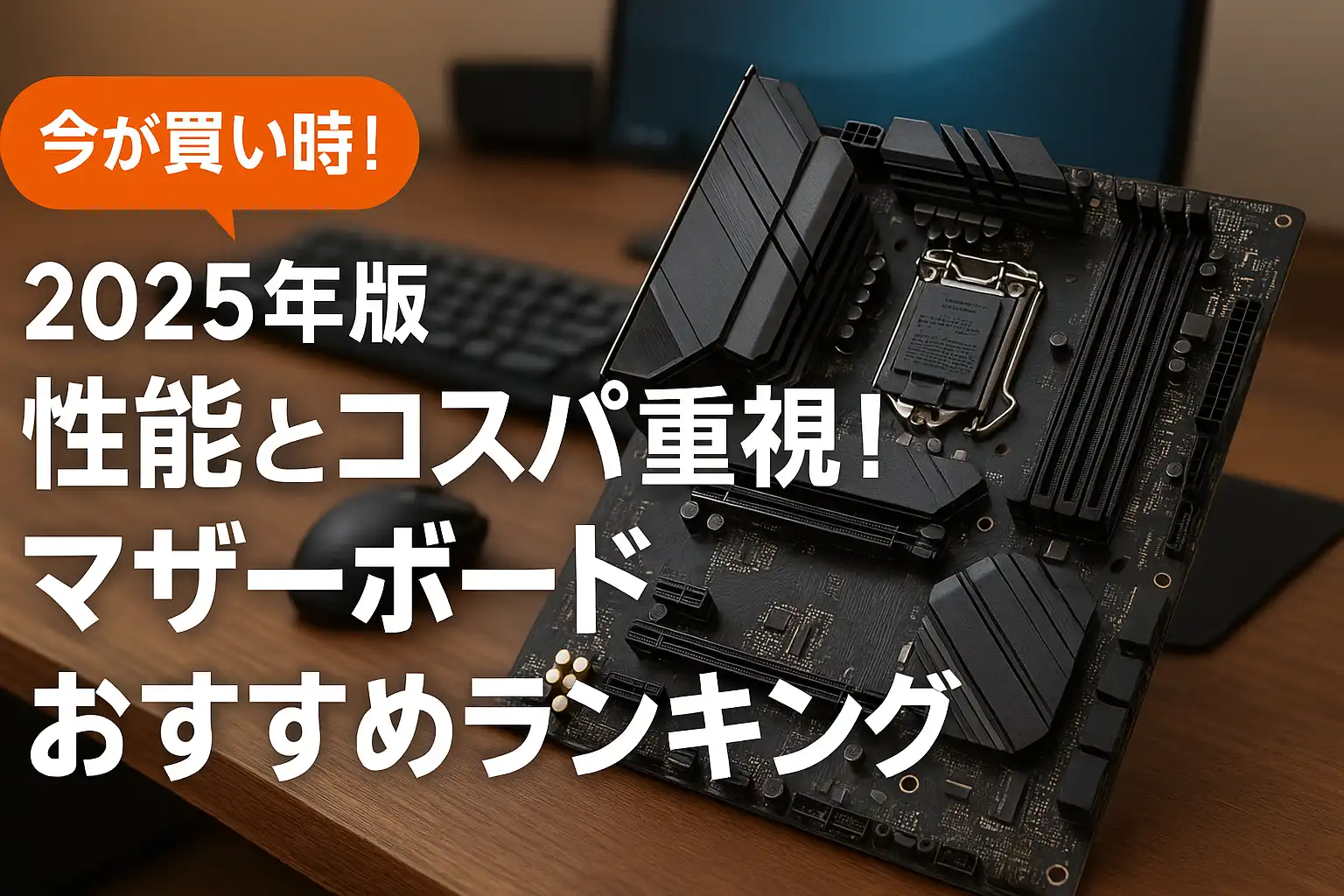 【2025年版】性能とコスパ重視！マザーボードおすすめランキング
