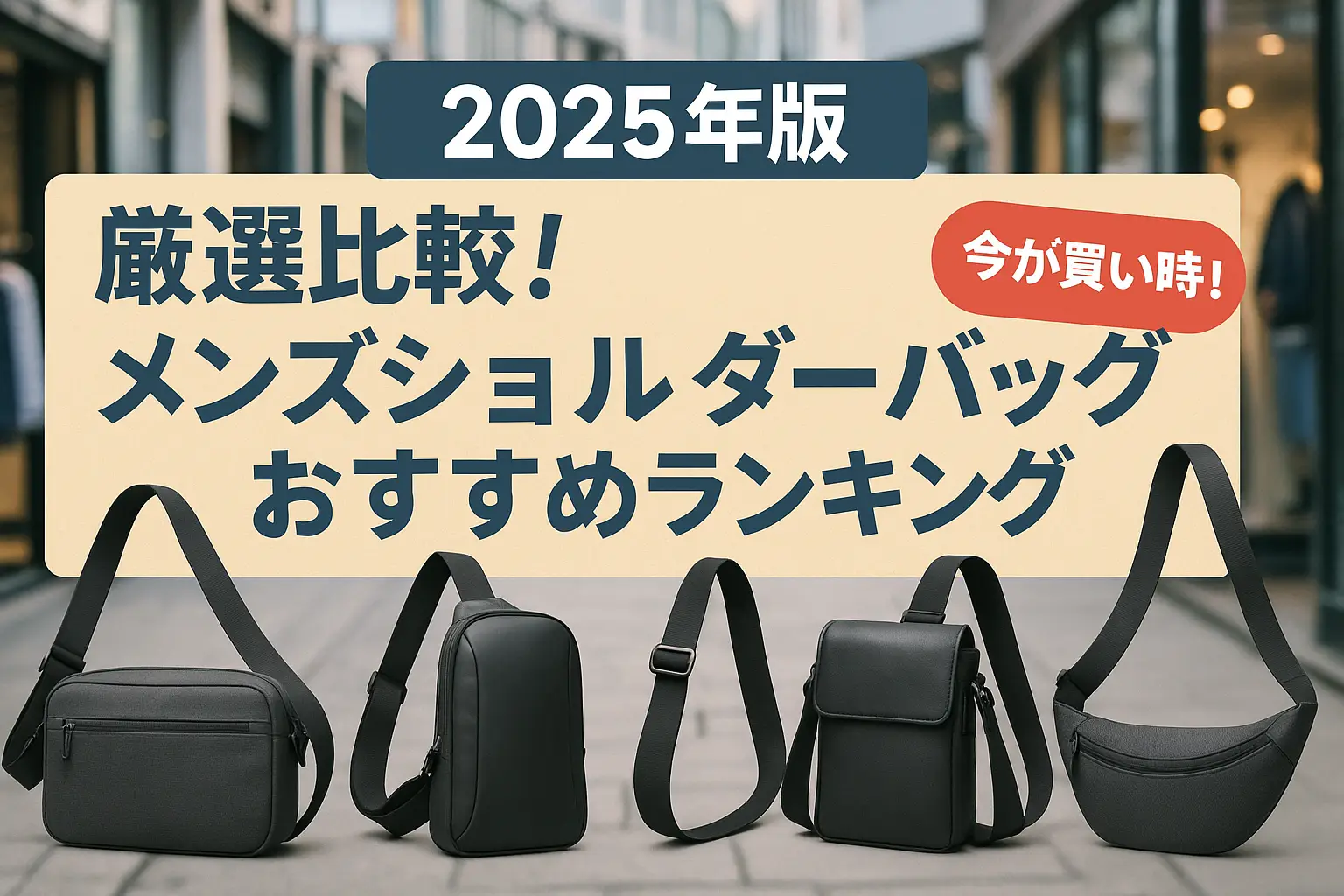 【2025年版】厳選比較！メンズショルダーバッグおすすめランキング
