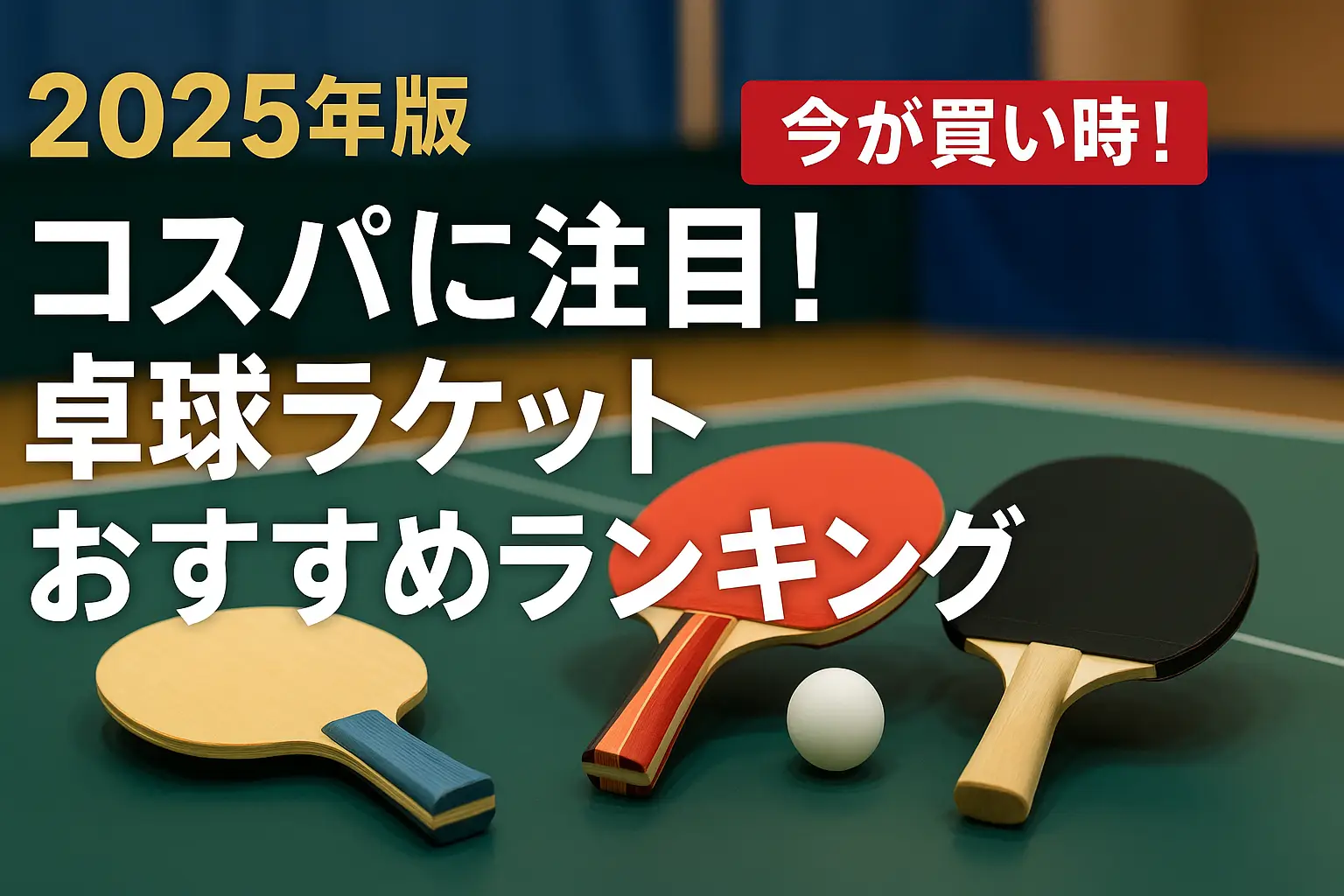 【2025年版】コスパに注目！卓球ラケットおすすめランキング