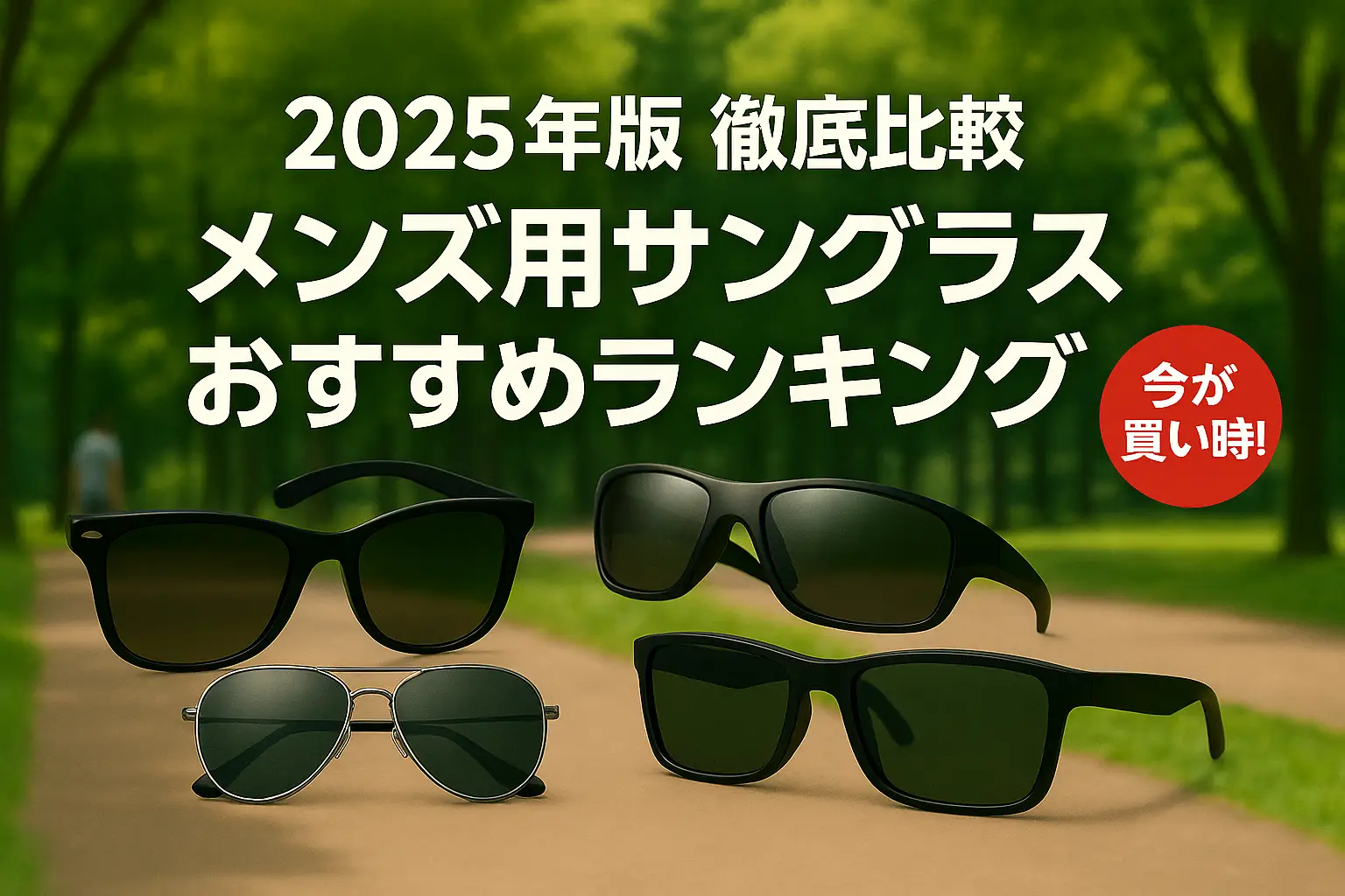 【2025年版】徹底比較！メンズ用サングラスおすすめランキング