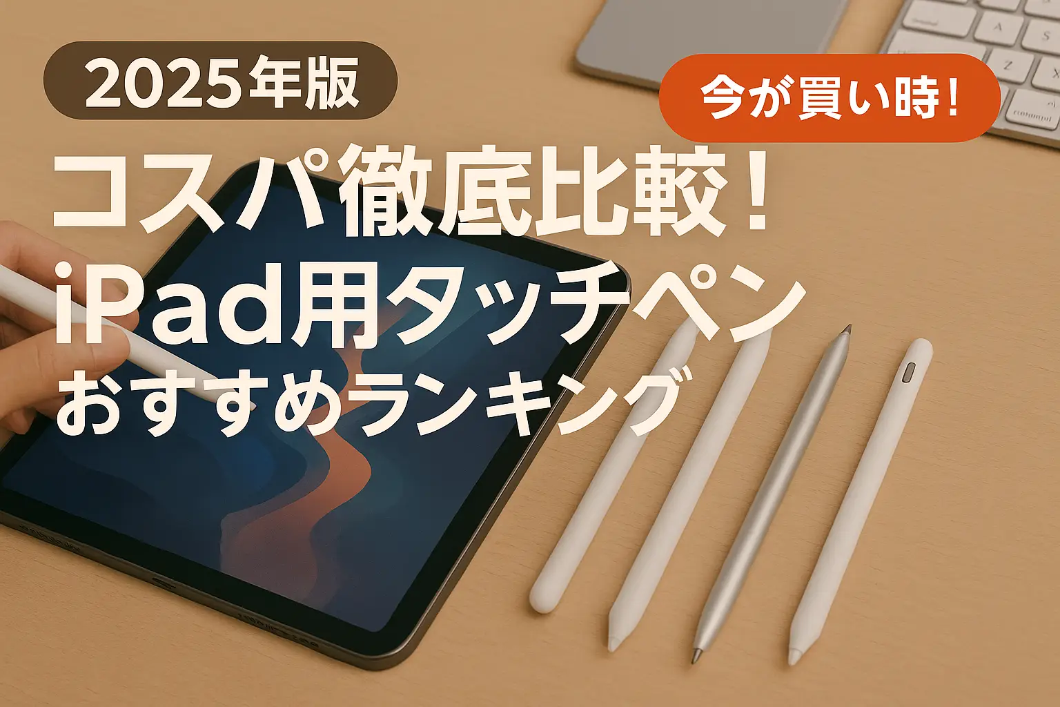 【2025年版】コスパ徹底比較！iPad用タッチペンおすすめランキング