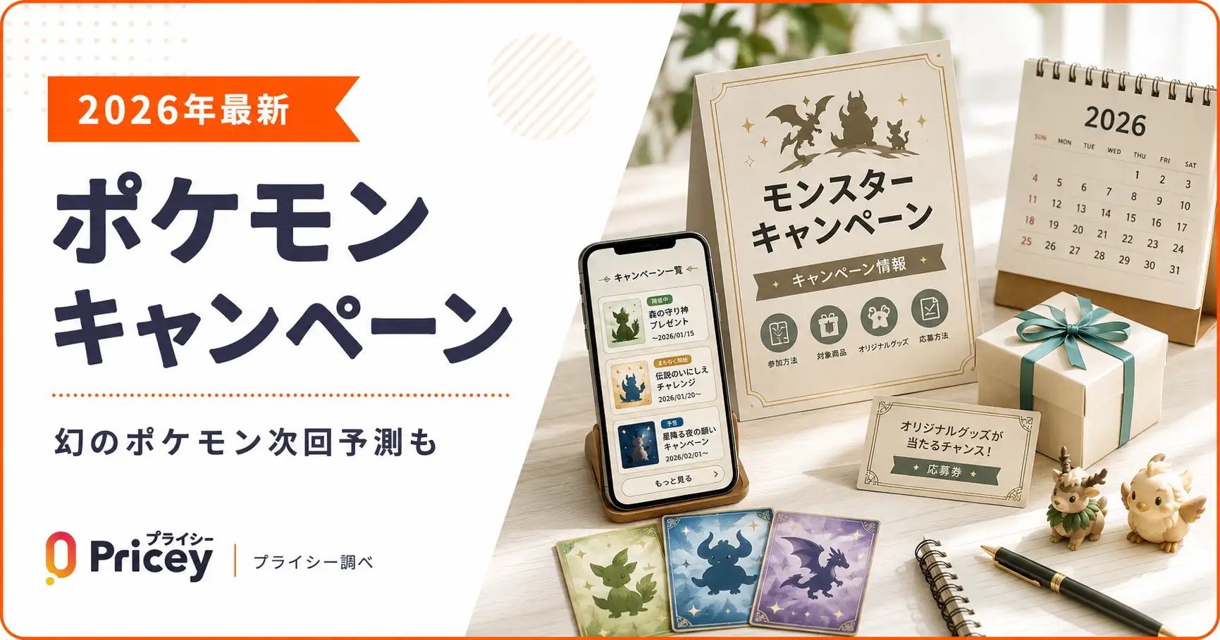 【2026年最新】ポケモン キャンペーン｜幻のポケモン次回予測も