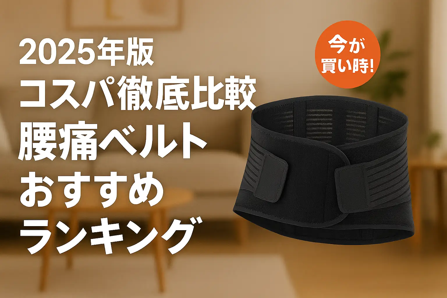 関連記事：【2025年版】コスパ徹底比較！腰痛ベルトおすすめランキングの記事画像