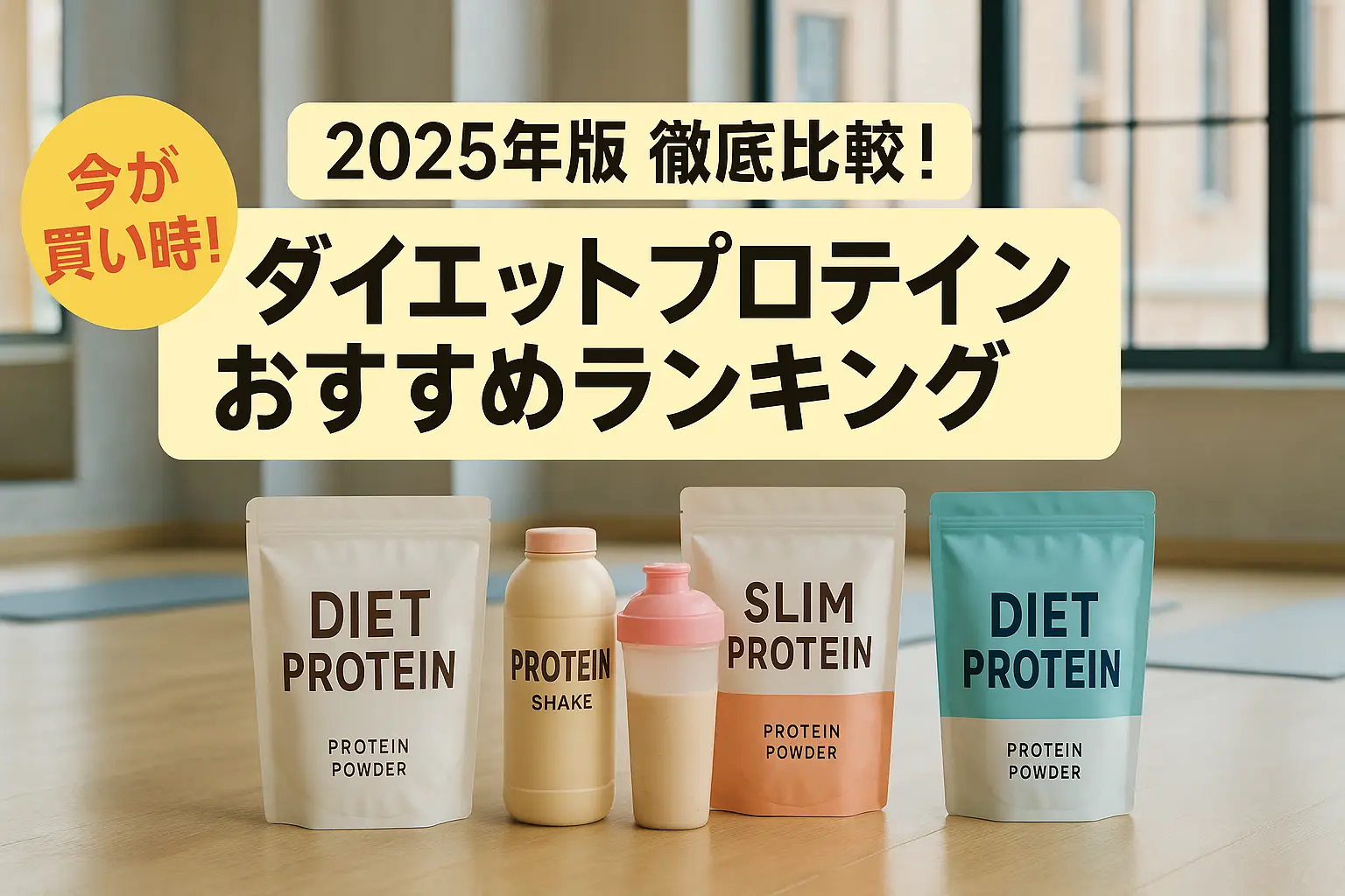 【2025年版】徹底比較！ダイエットプロテインおすすめランキング