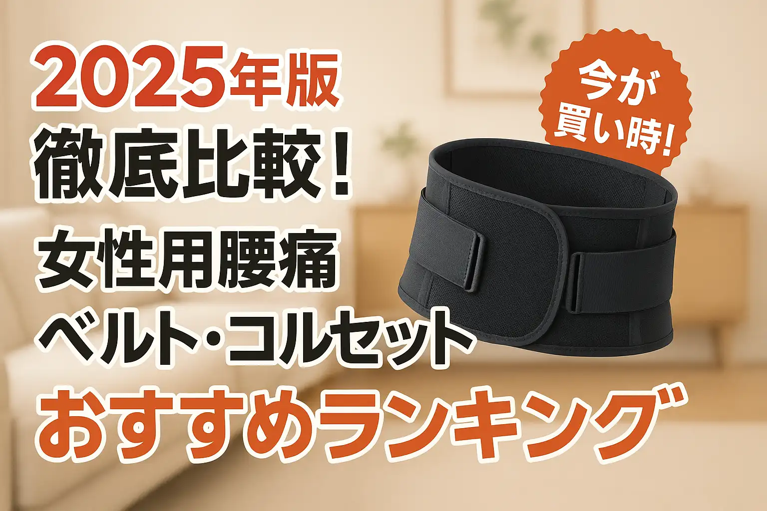 【2025年版】徹底比較！女性用腰痛ベルト・コルセットおすすめランキング