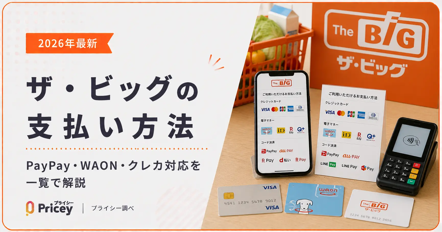 【2026年最新】ザ・ビッグの支払い方法｜PayPay・WAON・クレカ対応を一覧で解説
