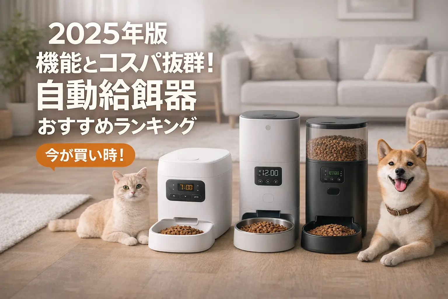 【2025年版】機能とコスパ抜群！自動給餌器おすすめランキング