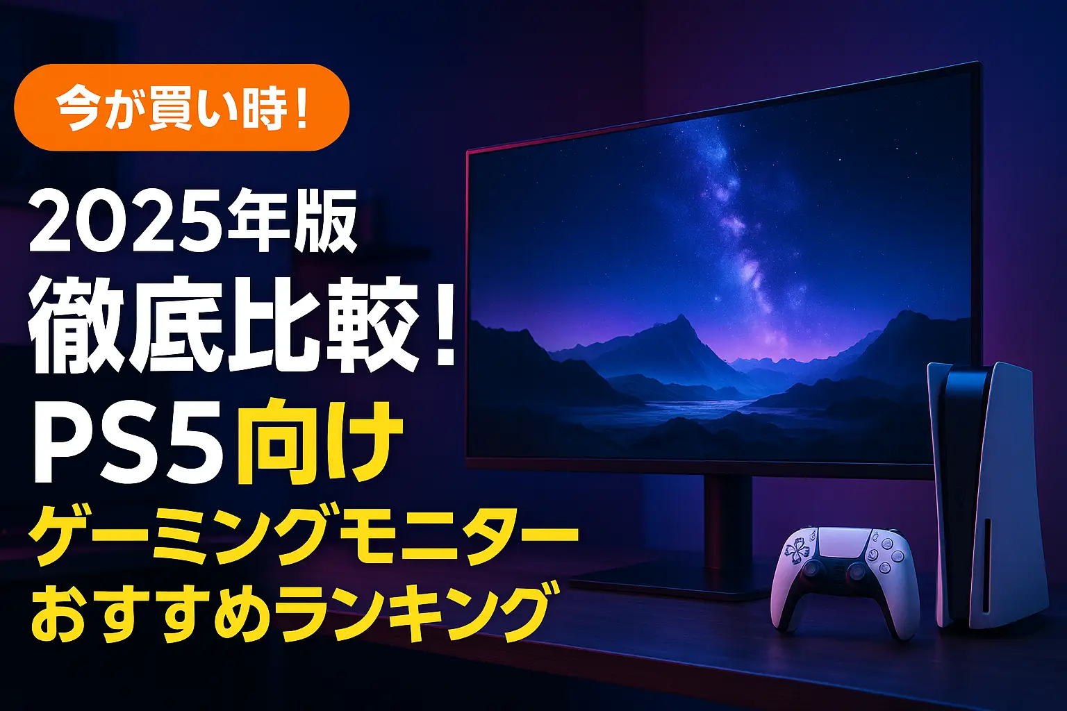 関連記事：【2025年版】徹底比較！PS5向けゲーミングモニターおすすめランキングの記事画像
